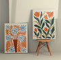 Wallity Cuadros Decorativos sobre Lienzo Multicolor (2 Piezas) 50 x 70 cm